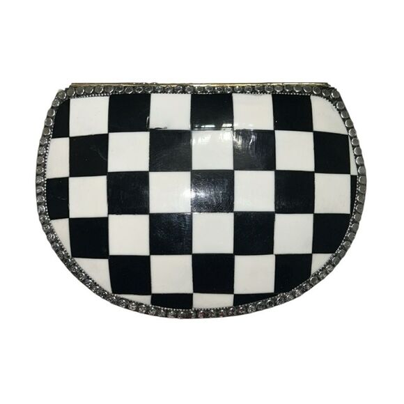 Ramla Handmade Black & White Crossbody Bag - Picture 4 of 9